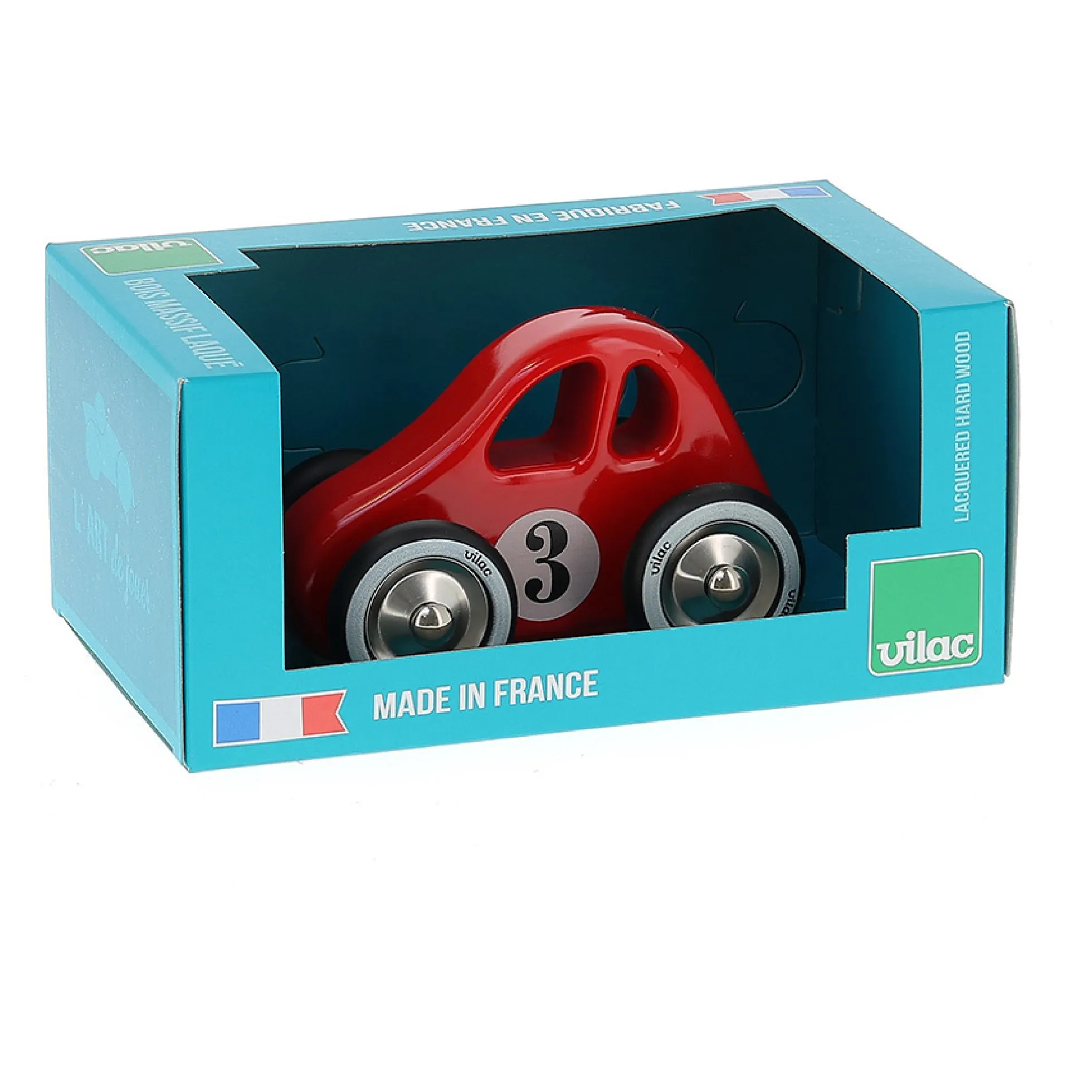 Voiture en bois, Swing car - Modèle rouge