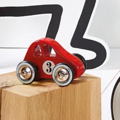 Voiture en bois, Swing car - Modèle rouge